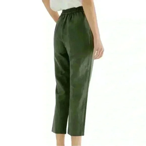 Grae Cove Linen Blend Pants Size XL Cropped Lagenlook TikTok Viral Blogger - Picture 3 of 16